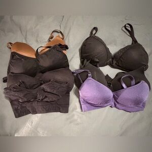 Nursing bras lot of 7 bras 30C (Natori, Auden, kindred bravely, old navy)